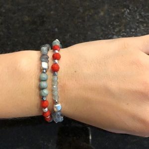 Two stretchy bracelets!